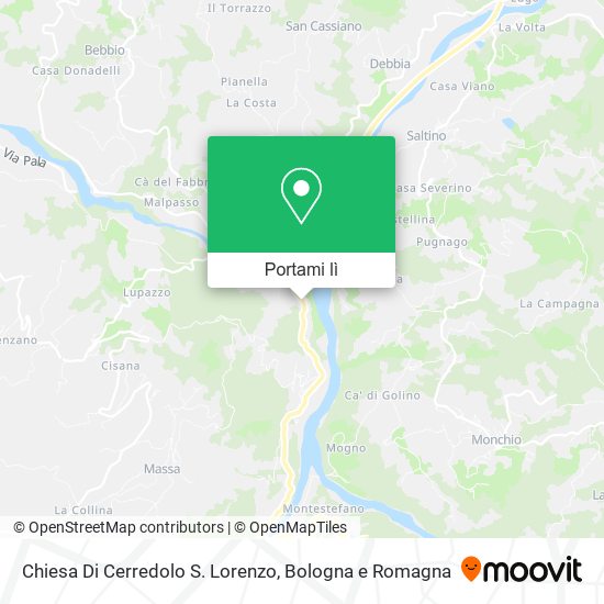 Mappa Chiesa Di Cerredolo S. Lorenzo