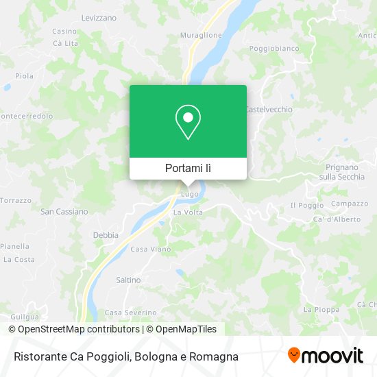 Mappa Ristorante Ca Poggioli
