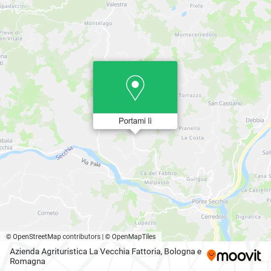 Mappa Azienda Agrituristica La Vecchia Fattoria