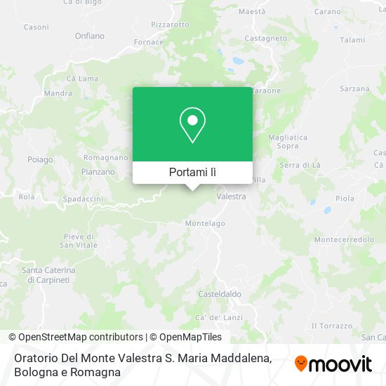 Mappa Oratorio Del Monte Valestra S. Maria Maddalena
