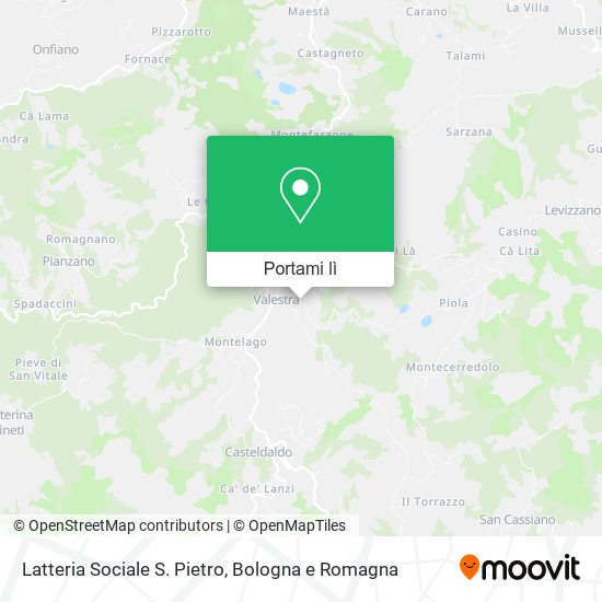 Mappa Latteria Sociale S. Pietro