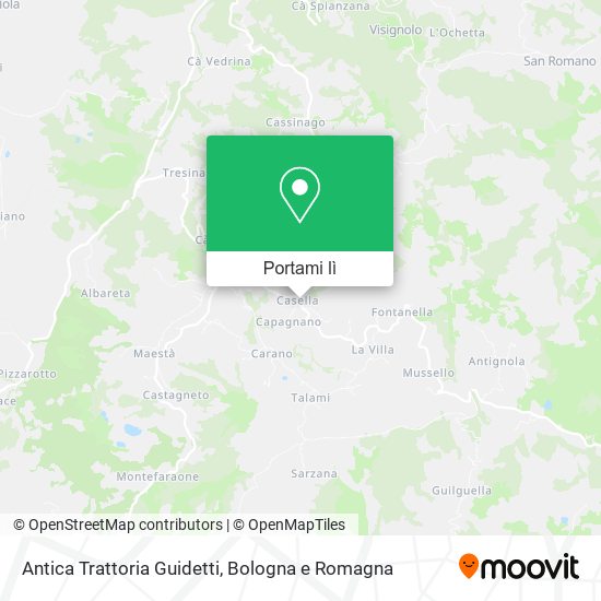 Mappa Antica Trattoria Guidetti