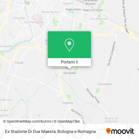 Mappa Ex Stazione Di Due Maestà