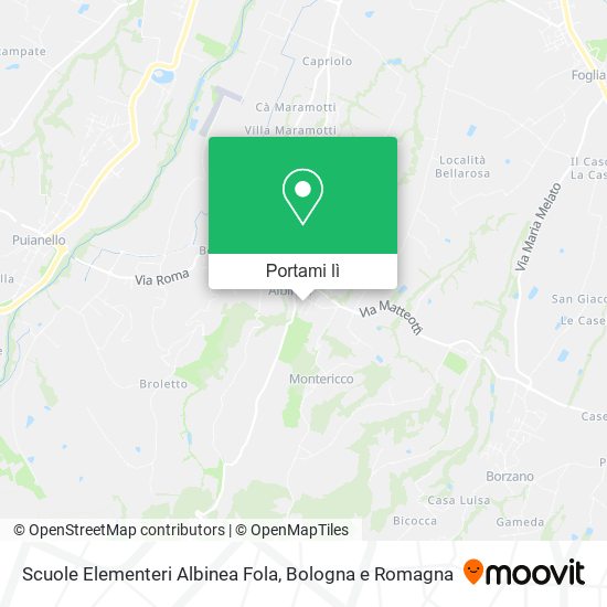 Mappa Scuole Elementeri Albinea Fola