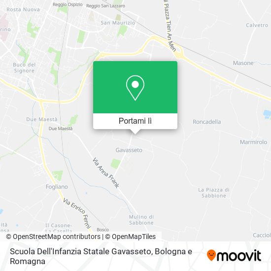 Mappa Scuola Dell'Infanzia Statale Gavasseto