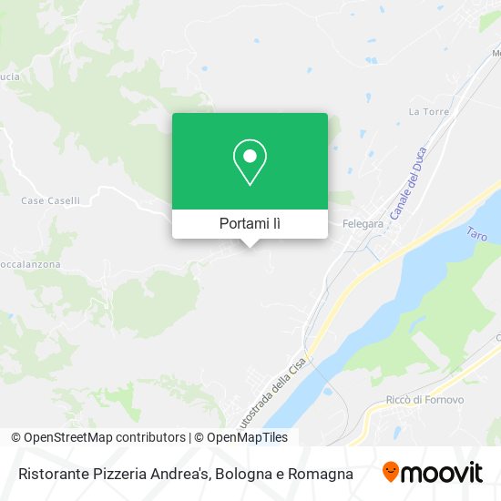 Mappa Ristorante Pizzeria Andrea's