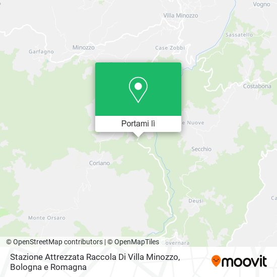 Mappa Stazione Attrezzata Raccola Di Villa Minozzo