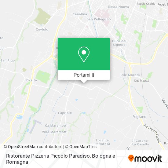 Mappa Ristorante Pizzeria Piccolo Paradiso