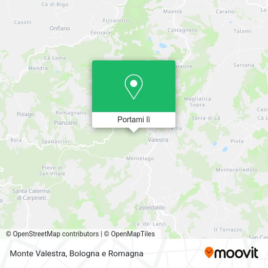 Mappa Monte Valestra