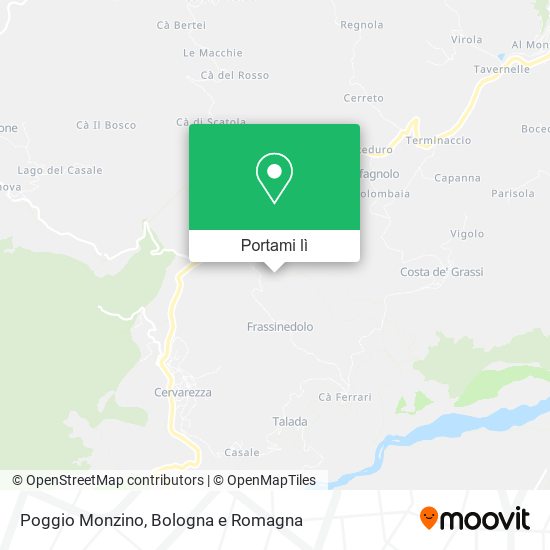 Mappa Poggio Monzino