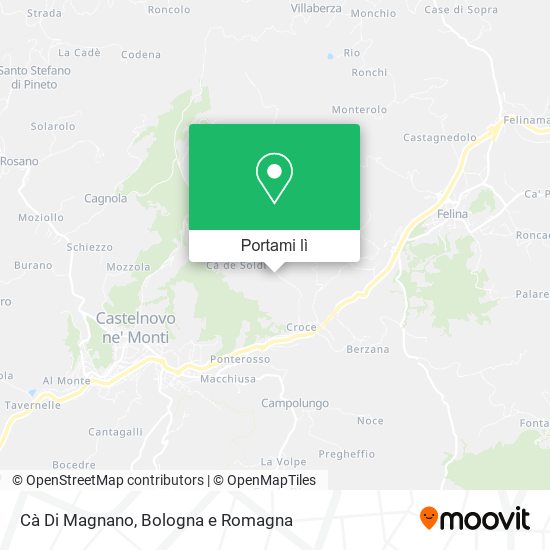 Mappa Cà Di Magnano