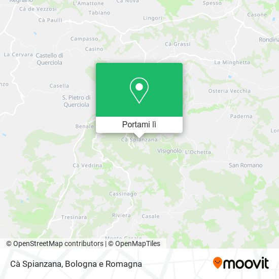 Mappa Cà Spianzana