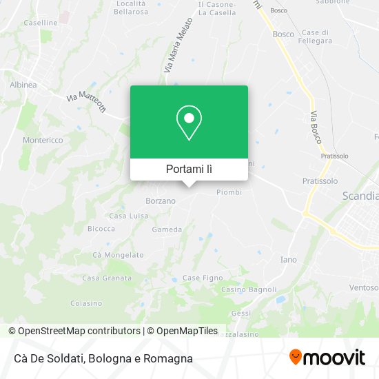 Mappa Cà De Soldati