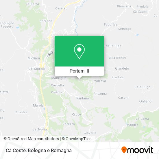 Mappa Cà Coste