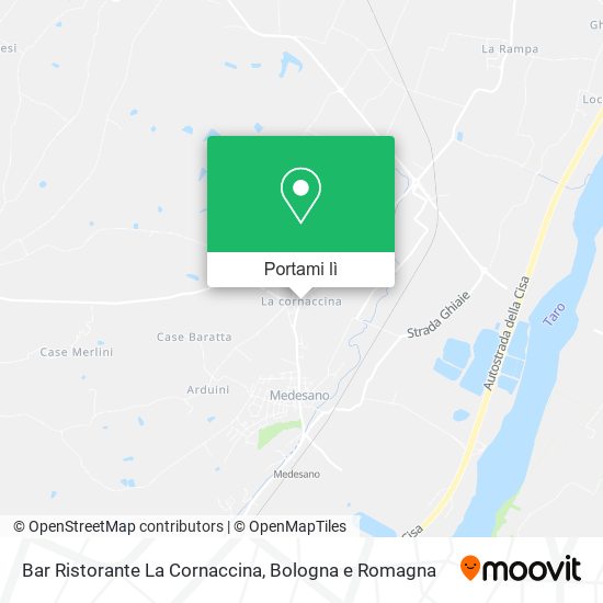 Mappa Bar Ristorante La Cornaccina