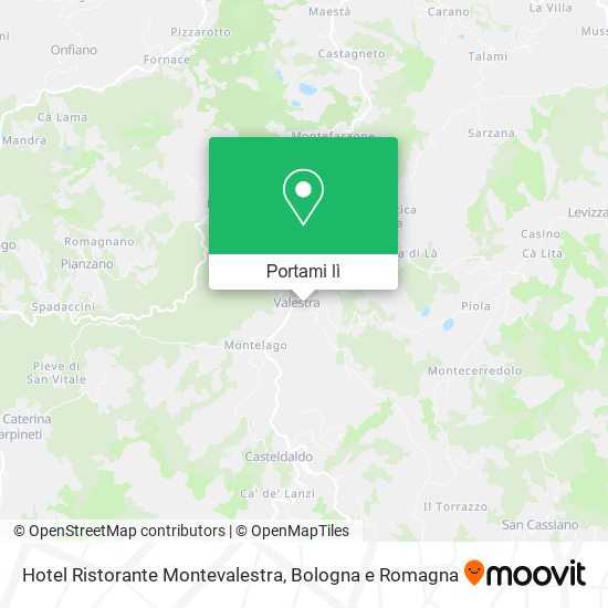 Mappa Hotel Ristorante Montevalestra
