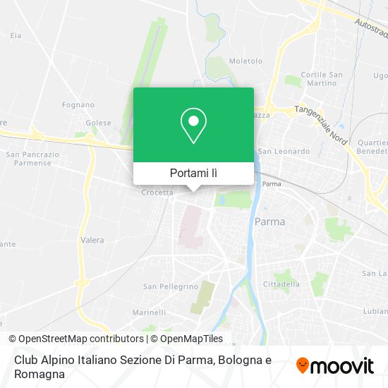 Mappa Club Alpino Italiano Sezione Di Parma