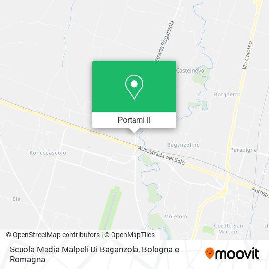 Mappa Scuola Media Malpeli Di Baganzola