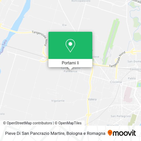 Mappa Pieve Di San Pancrazio Martire