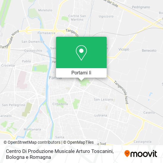 Mappa Centro Di Produzione Musicale Arturo Toscanini