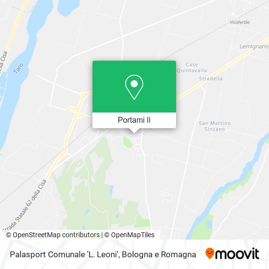 Mappa Palasport Comunale 'L. Leoni'