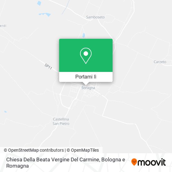 Mappa Chiesa Della Beata Vergine Del Carmine