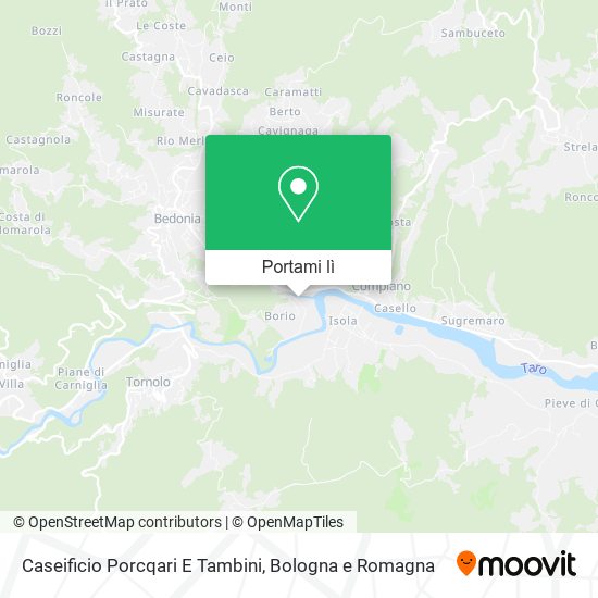 Mappa Caseificio Porcqari E Tambini