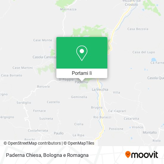 Mappa Paderna Chiesa