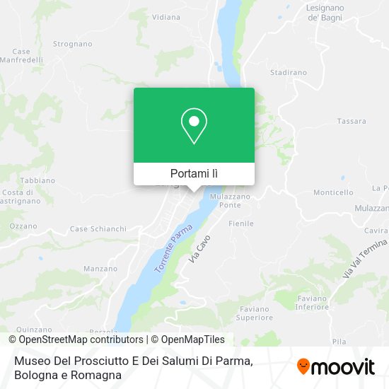 Mappa Museo Del Prosciutto E Dei Salumi Di Parma