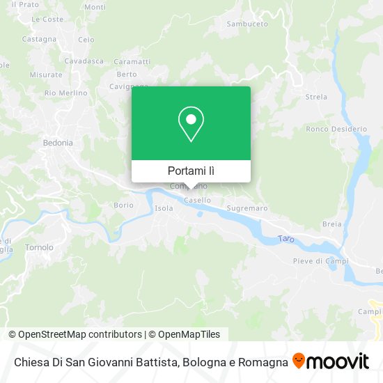 Mappa Chiesa Di San Giovanni Battista