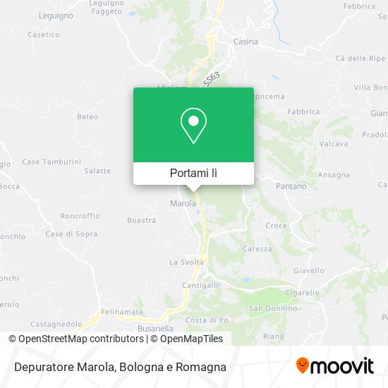 Mappa Depuratore Marola