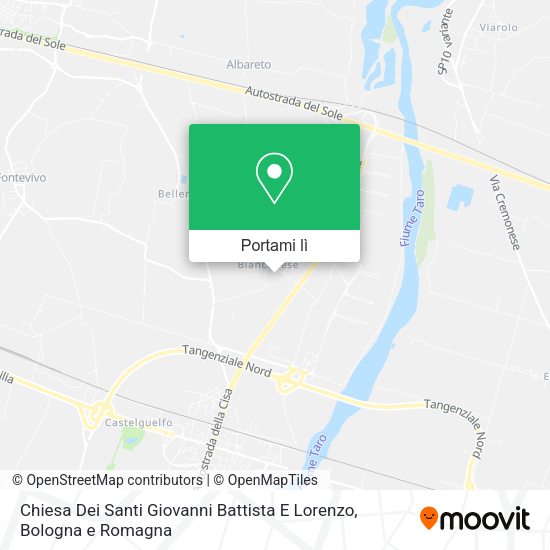 Mappa Chiesa Dei Santi Giovanni Battista E Lorenzo