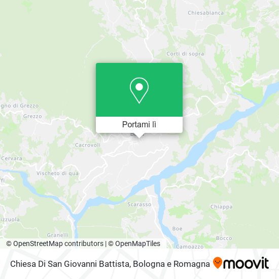 Mappa Chiesa Di San Giovanni Battista