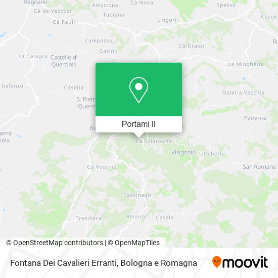 Mappa Fontana Dei Cavalieri Erranti