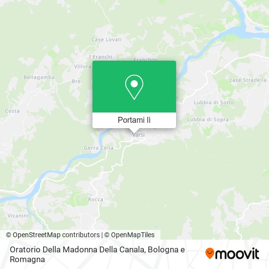 Mappa Oratorio Della Madonna Della Canala