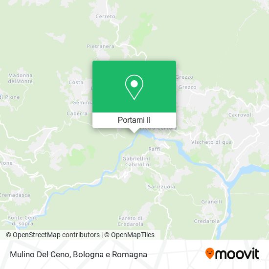 Mappa Mulino Del Ceno