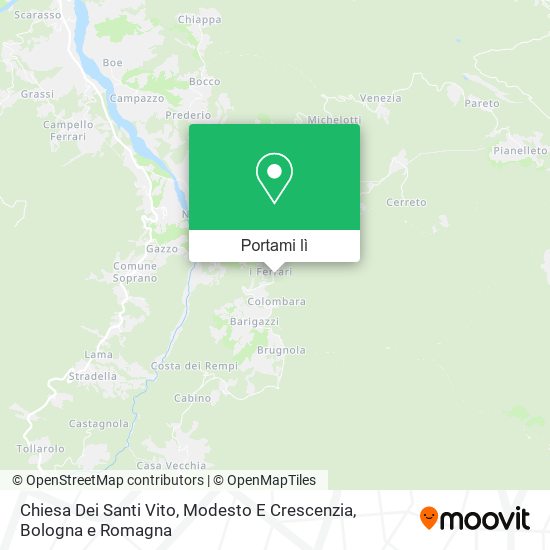 Mappa Chiesa Dei Santi Vito, Modesto E Crescenzia