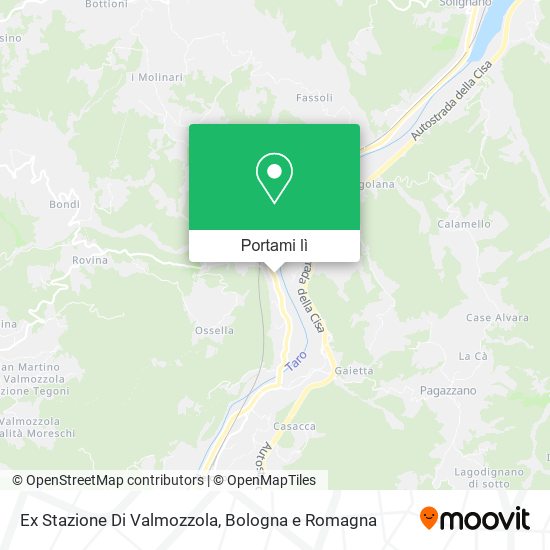 Mappa Ex Stazione Di Valmozzola