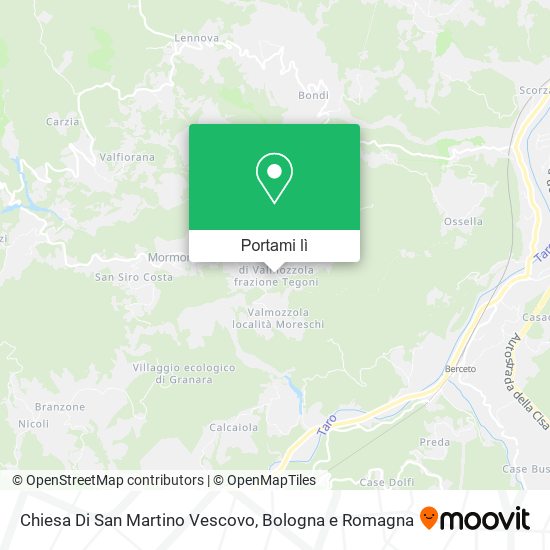 Mappa Chiesa Di San Martino Vescovo