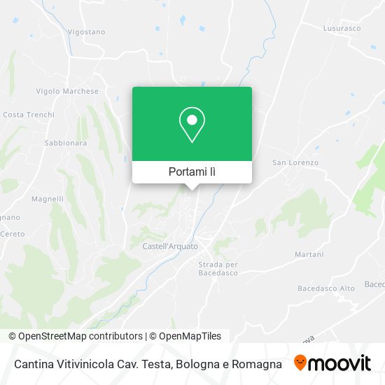 Mappa Cantina Vitivinicola Cav. Testa
