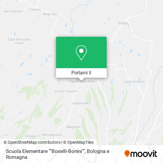 Mappa Scuola Elementare ""Boselli-Bonini""