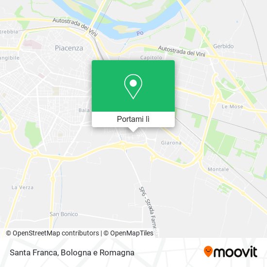 Mappa Santa Franca