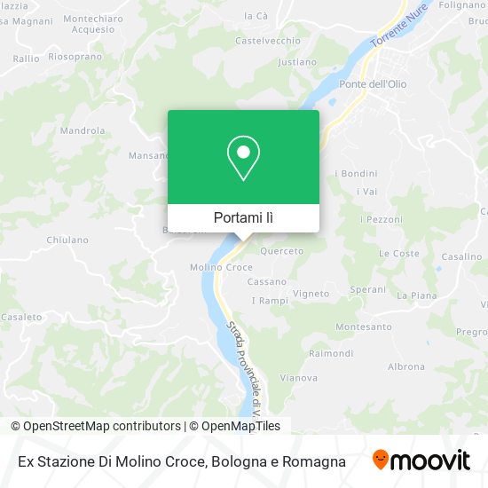 Mappa Ex Stazione Di Molino Croce