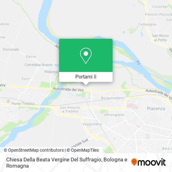 Mappa Chiesa Della Beata Vergine Del Suffragio