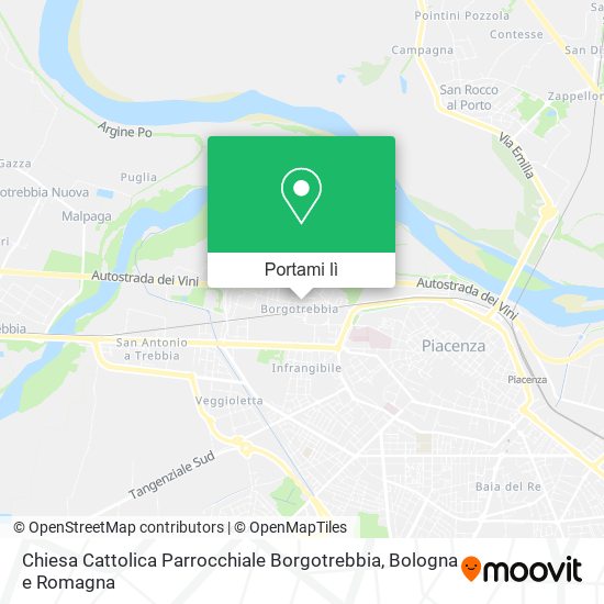 Mappa Chiesa Cattolica Parrocchiale Borgotrebbia