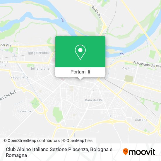 Mappa Club Alpino Italiano Sezione Piacenza