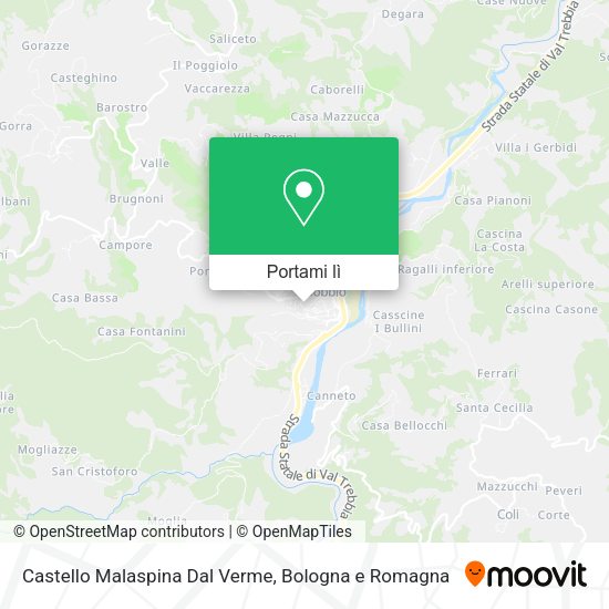 Mappa Castello Malaspina Dal Verme