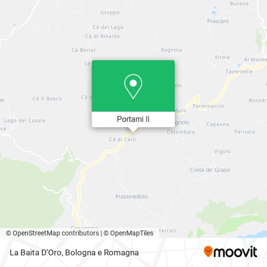 Mappa La Baita D'Oro