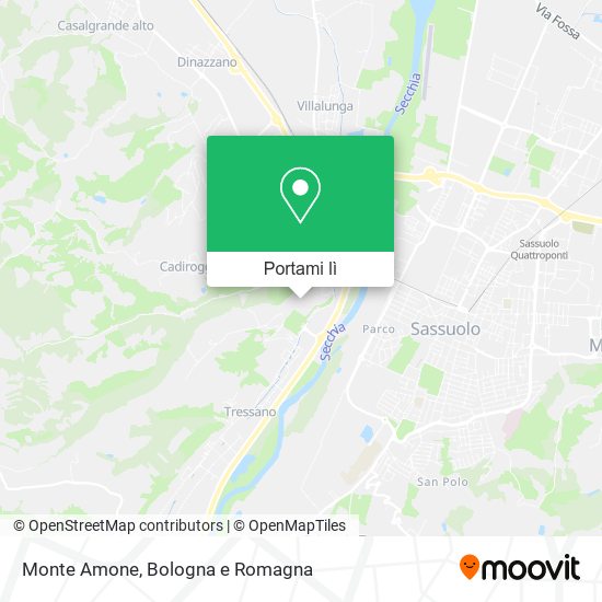 Mappa Monte Amone