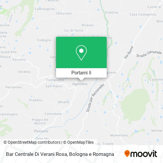 Mappa Bar Centrale Di Verani Rosa